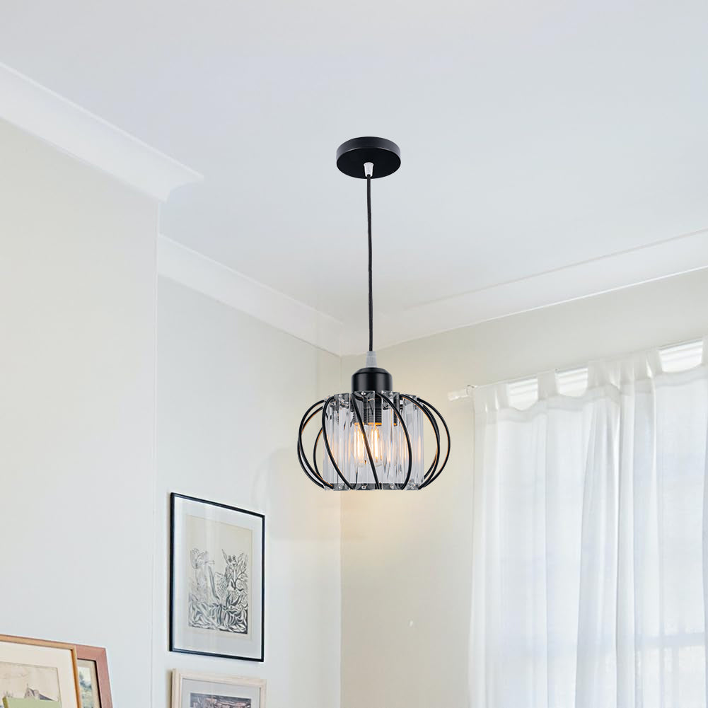 ScandiBall: Minimalist Pendant Light Glass Round – Elegant & Bright for Hallway & Living Room