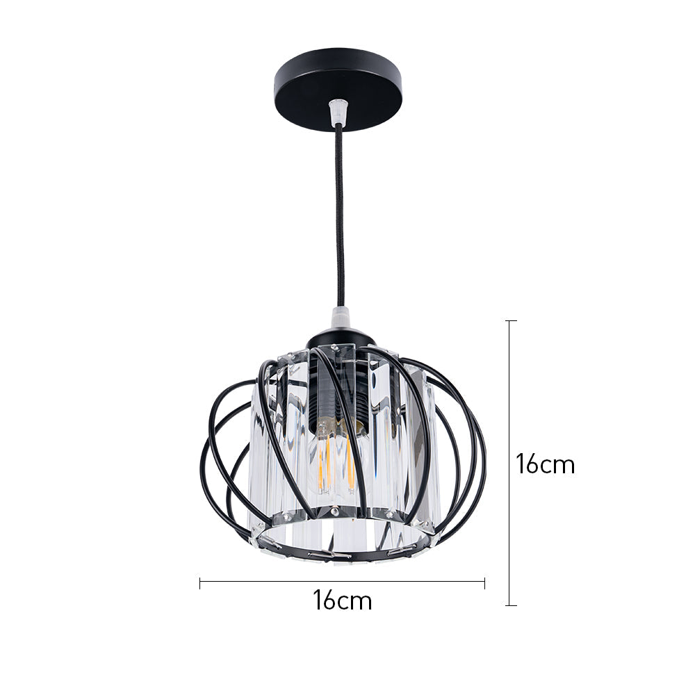 ScandiBall: Minimalist Pendant Light Glass Round – Elegant & Bright for Hallway & Living Room