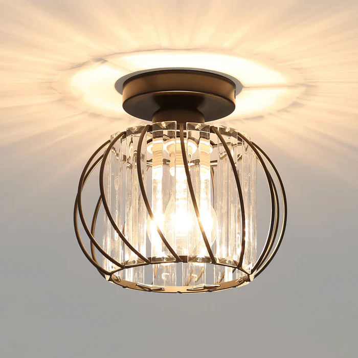 ScandiBall: Minimalist Pendant Light Glass Round – Elegant & Bright for Hallway & Living Room