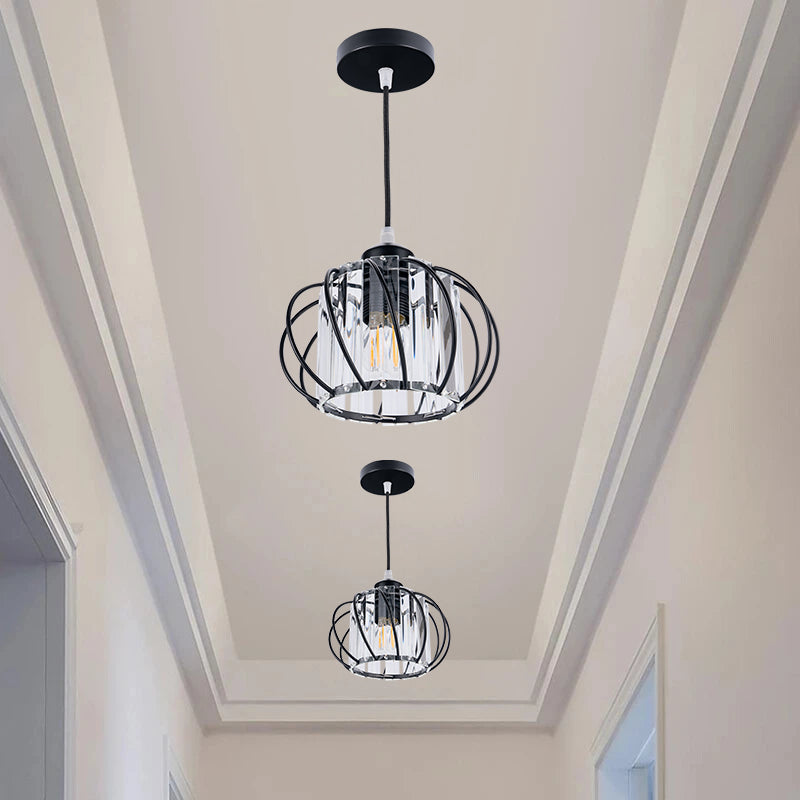 ScandiBall: Minimalist Pendant Light Glass Round – Elegant & Bright for Hallway & Living Room