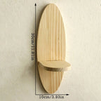 ScandiKurve: Wall Shelves Wood – Space-saving, Stable & Hanging with Curved Edges for Kitchen & Home Office