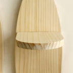 ScandiKurve: Wall Shelves Wood – Space-saving, Stable & Hanging with Curved Edges for Kitchen & Home Office