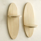 ScandiKurve: Wall Shelves Wood – Space-saving, Stable & Hanging with Curved Edges for Kitchen & Home Office