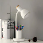 ScandiShine: LED Desk Lamp with Stylish Pen Holder – Table Lamp for Office & Living Room