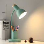 ScandiShine: LED Desk Lamp with Stylish Pen Holder – Table Lamp for Office & Living Room