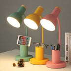 ScandiShine: LED Desk Lamp with Stylish Pen Holder – Table Lamp for Office & Living Room