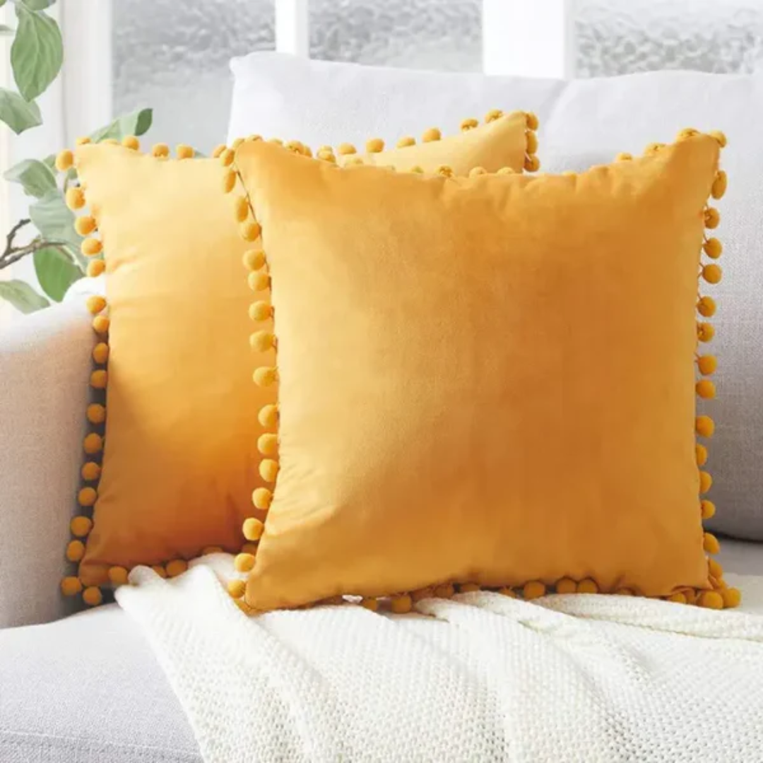 Cushion Cover Set Cotton Scandinavian Style Decorative Pillow Covers Set of 2