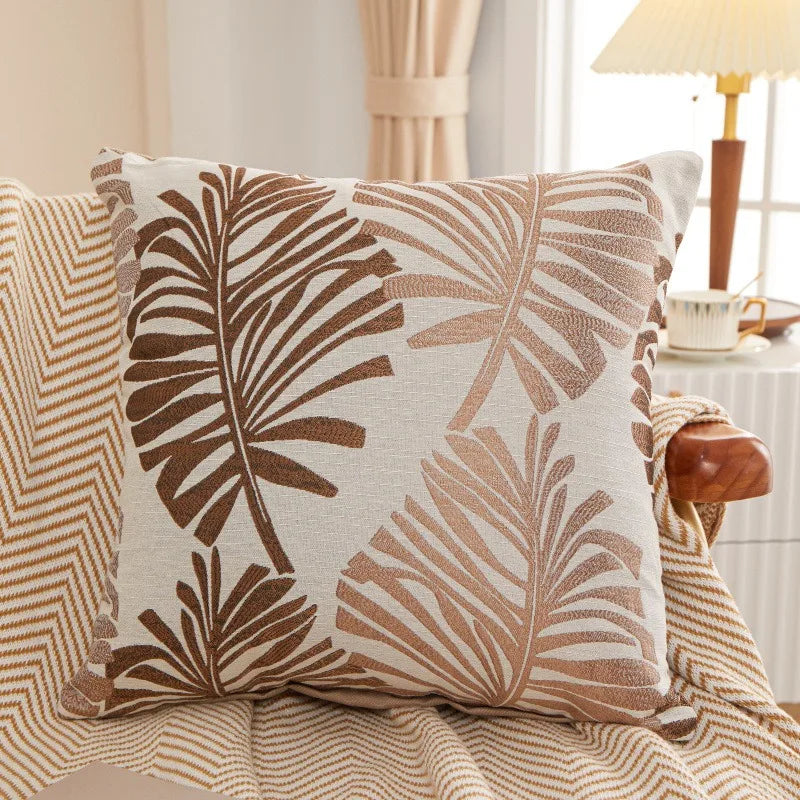 Palmira - Palm Tree Linen Cushion Cover 45x45cm