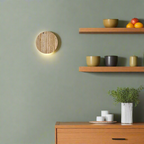 Japanese Wabi-Sabi Travertine Stone Wall Sconce LED 1-Light