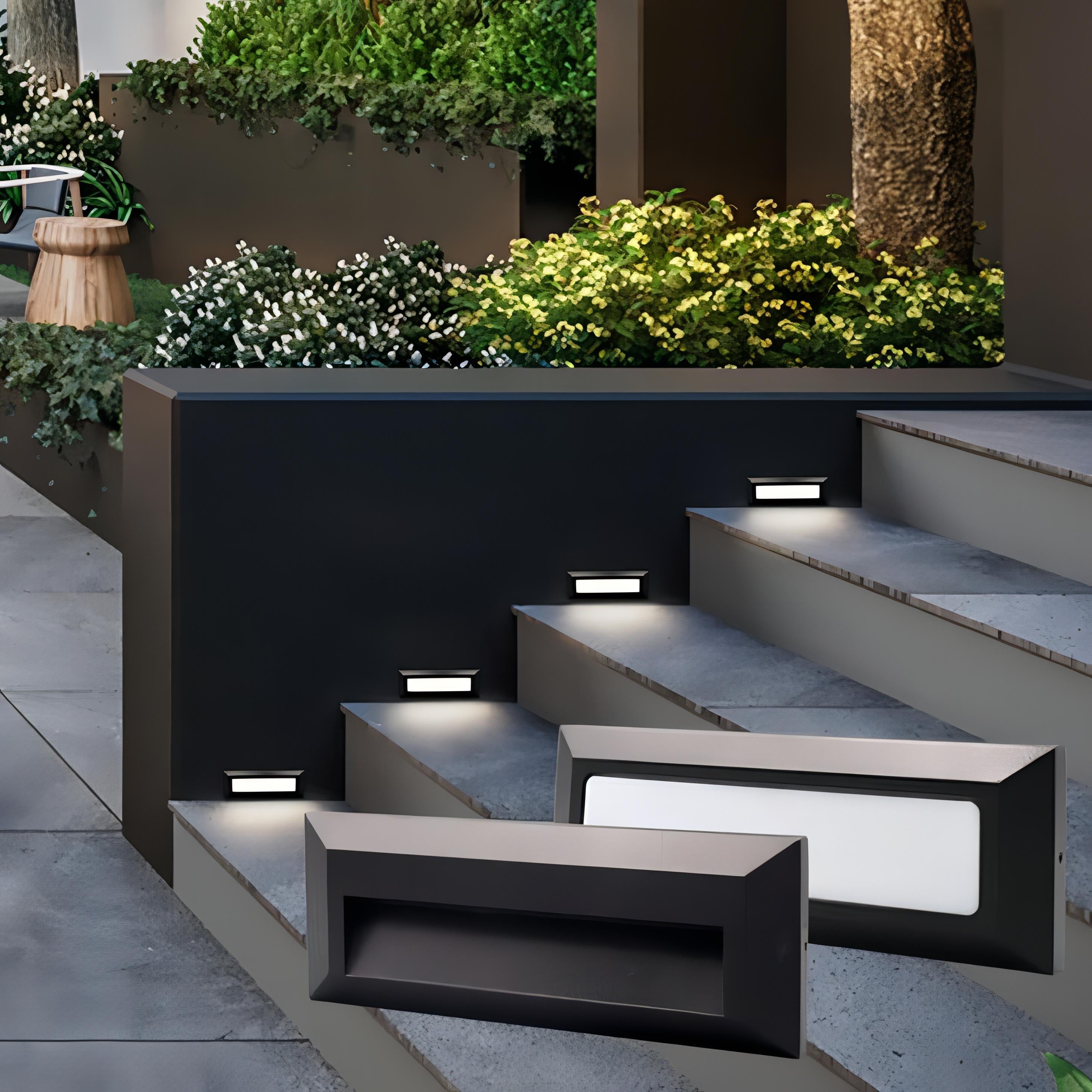 Velorin – LED rectangular wall lamp for staircase lighting