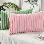 Esméa - Plush Decorative Pillow Cover Faux Fur 30x50 Or 45x45 Cm