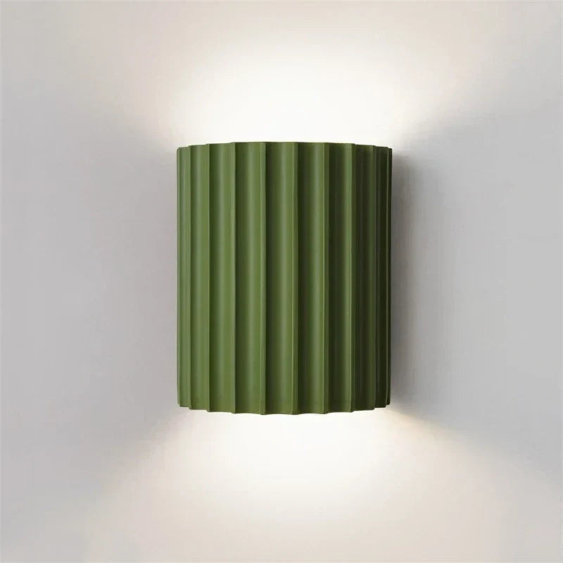 Belo Resin Wall Lamp | Ribbed Design, Soft Ambient Lighting