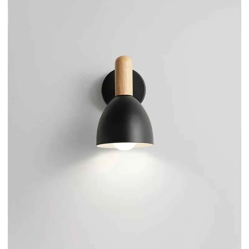 Bello Nordic Wall Lamp | Adjustable 360° Light, Natural Wood Design