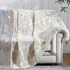 Chic Loom: Reversible Cotton Blanket with Elegant Texture and Soft Feel – for Sofa and Bedroom
