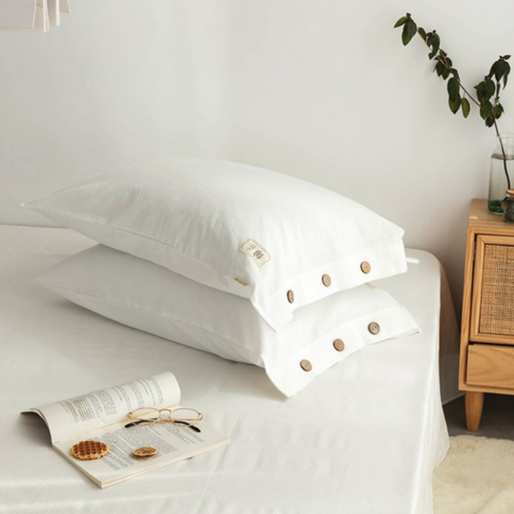 SleepHarmony: Breathable Pillowcase – Luxurious & Easy Care for Bed & Guest Room (Set of 2)