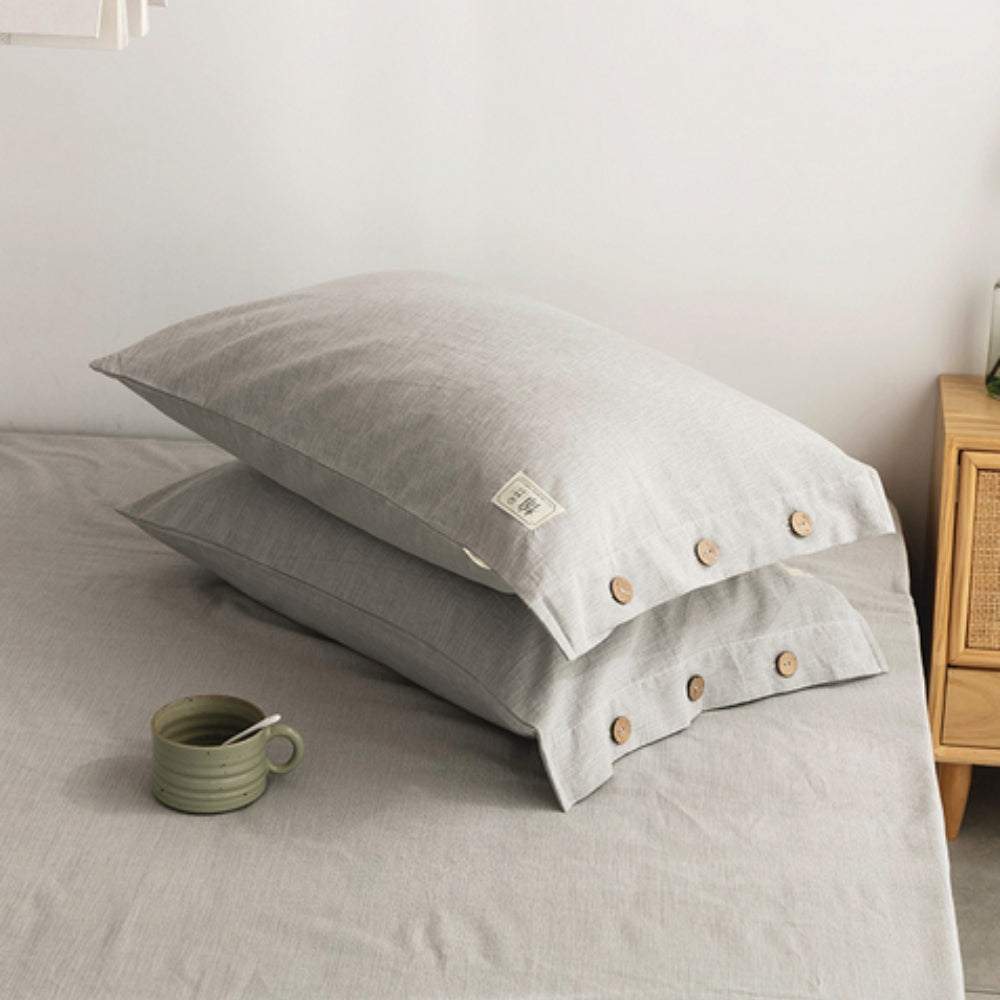 SleepHarmony: Breathable Pillowcase – Luxurious & Easy Care for Bed & Guest Room (Set of 2)
