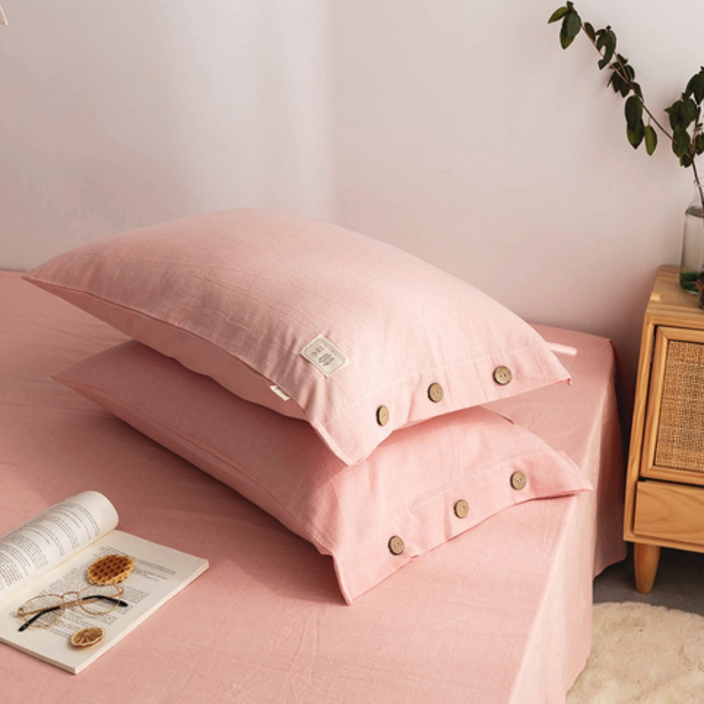 SleepHarmony: Breathable Pillowcase – Luxurious & Easy Care for Bed & Guest Room (Set of 2)