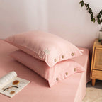 SleepHarmony: Breathable Pillowcase – Luxurious & Easy Care for Bed & Guest Room (Set of 2)
