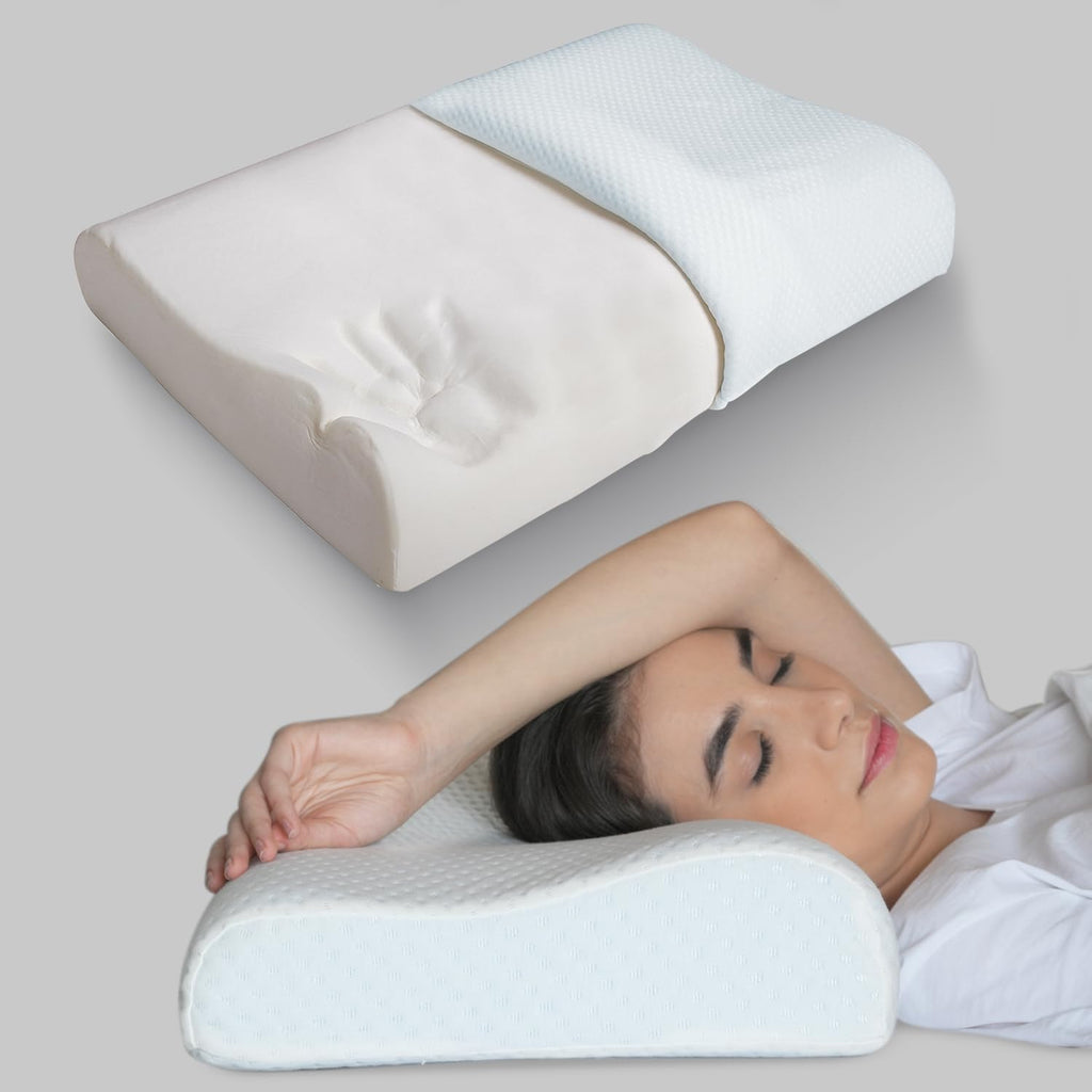SleepCloud: Ergonomic Memory Foam Pillow – Comfortable & Orthopedic for Neck Pain