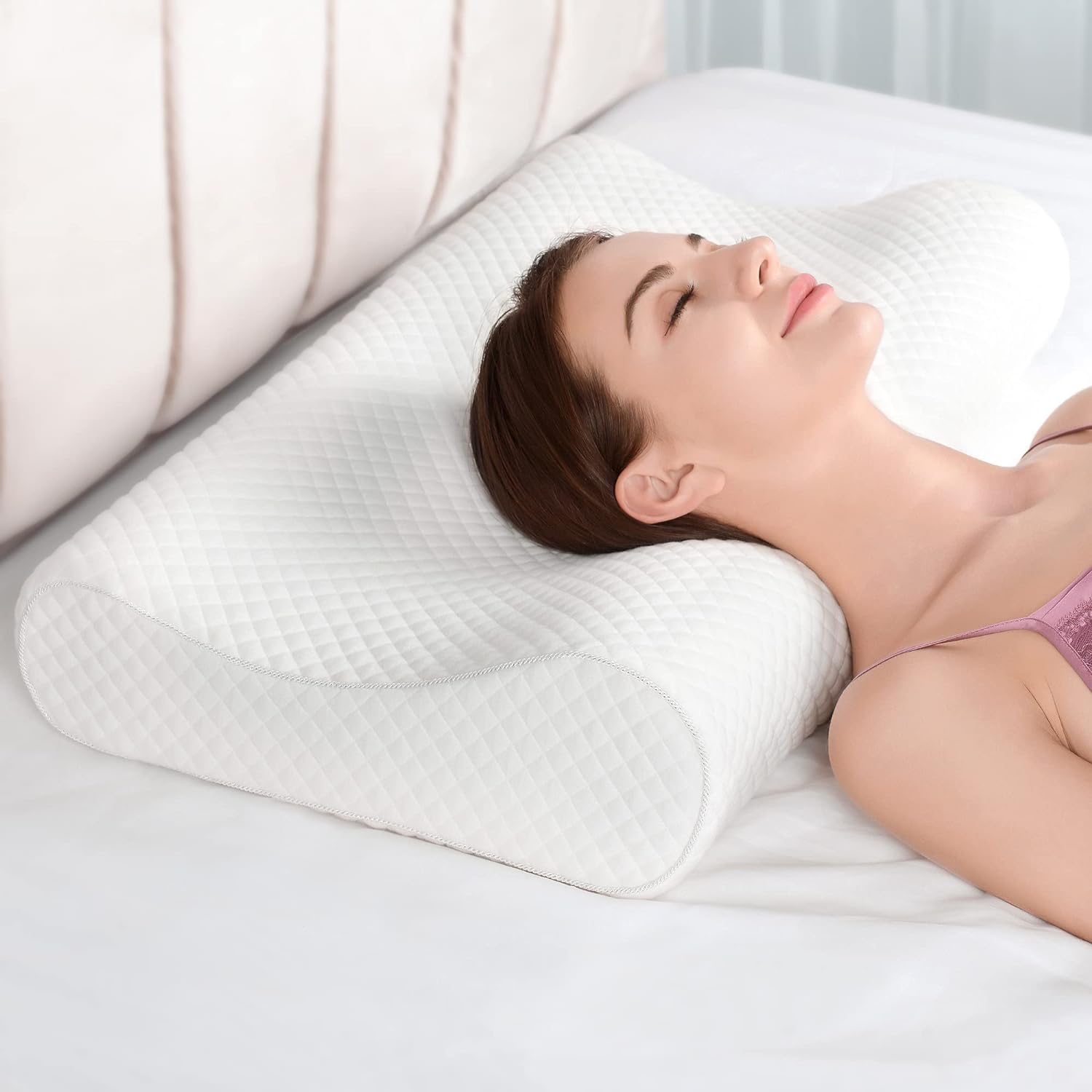 SleepCloud: Ergonomic Memory Foam Pillow – Comfortable & Orthopedic for Neck Pain