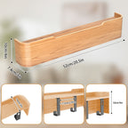 KeyWood: Wall-Mounted Coat Rack – Modern Wooden Shelf with Hooks, Space-Saving & Decorative for Hallway & Bedroom