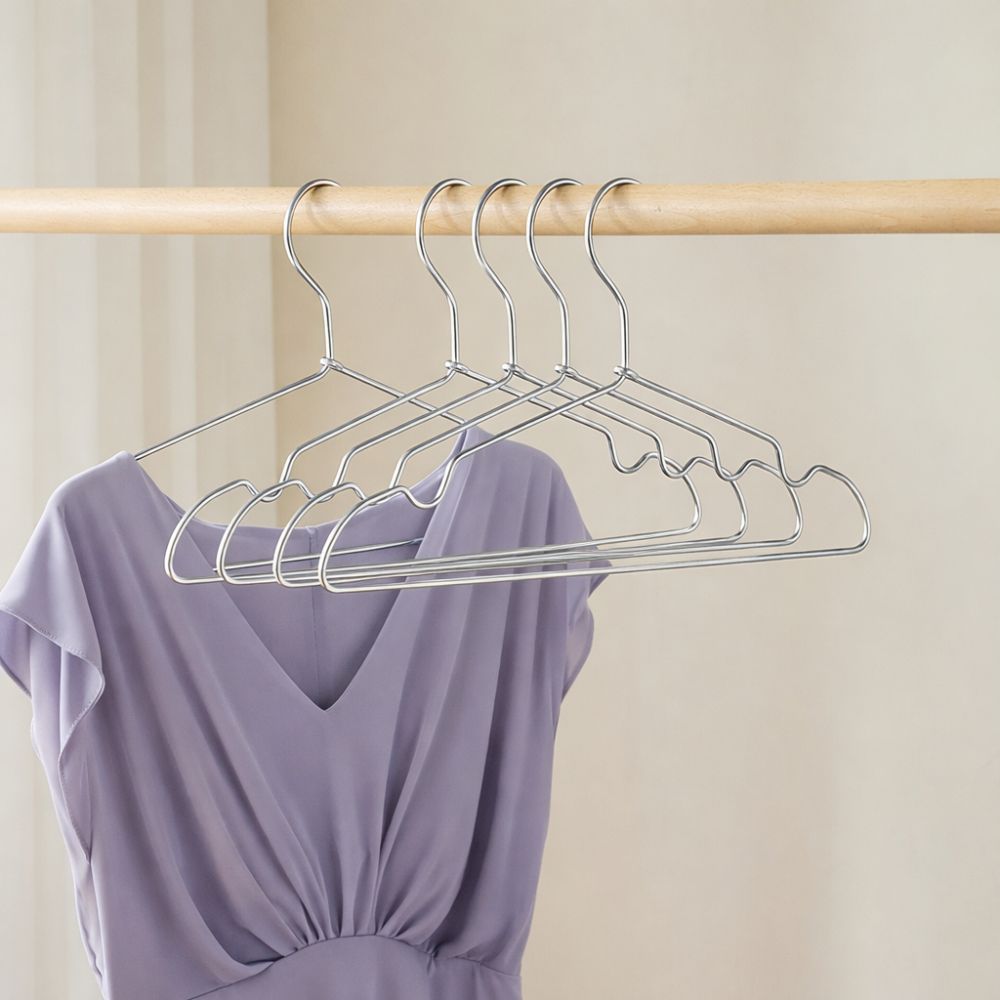 SchrankPlus: Metal Hangers – Slim, Elegant & Stable for Clothing Rods & Wardrobes (Set of 12)