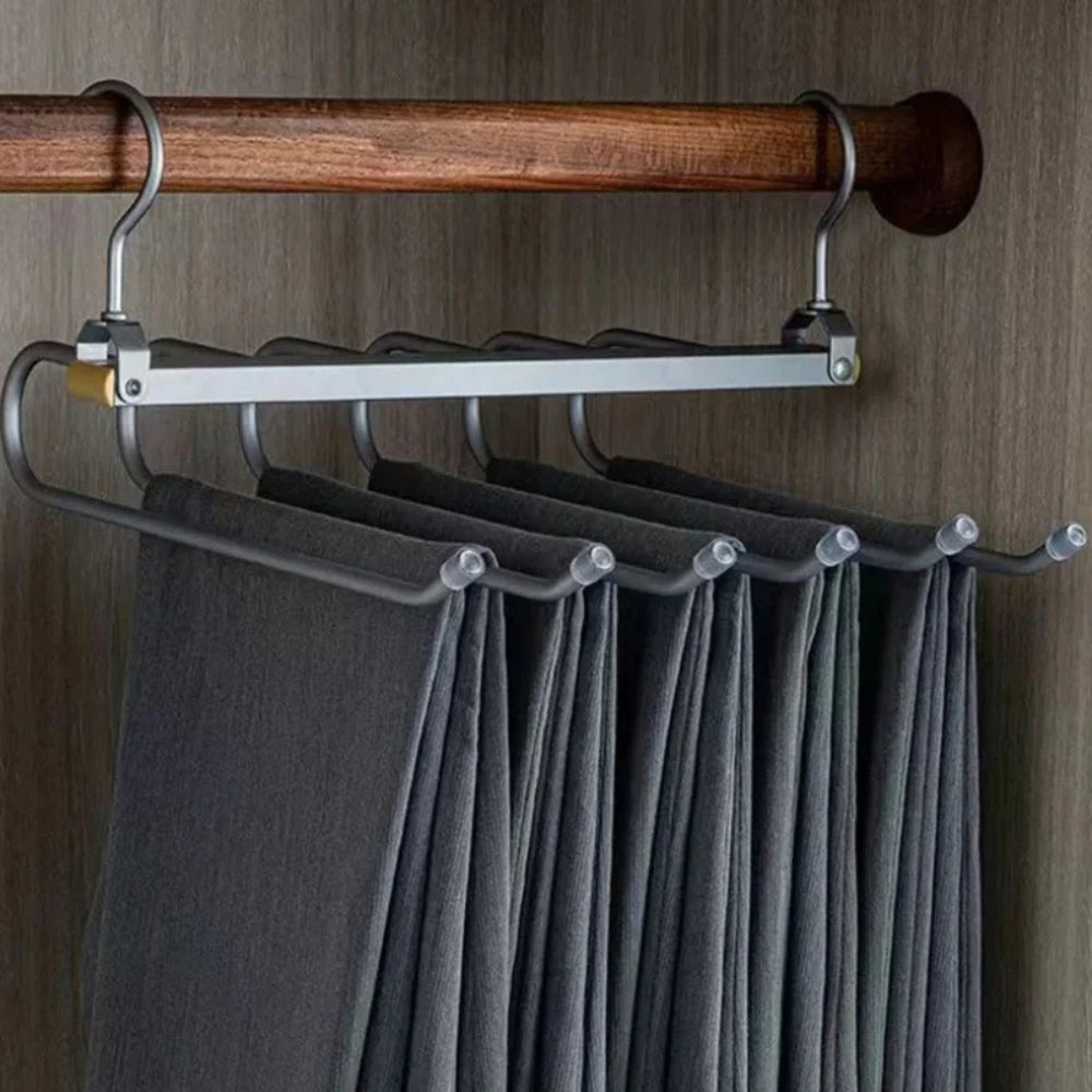 Wardrobe Star: multifunctional hanger – space-saving, foldable & non-slip for pants, scarves & belts