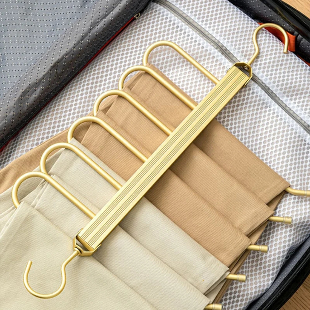 Wardrobe Star: multifunctional hanger – space-saving, foldable & non-slip for pants, scarves & belts