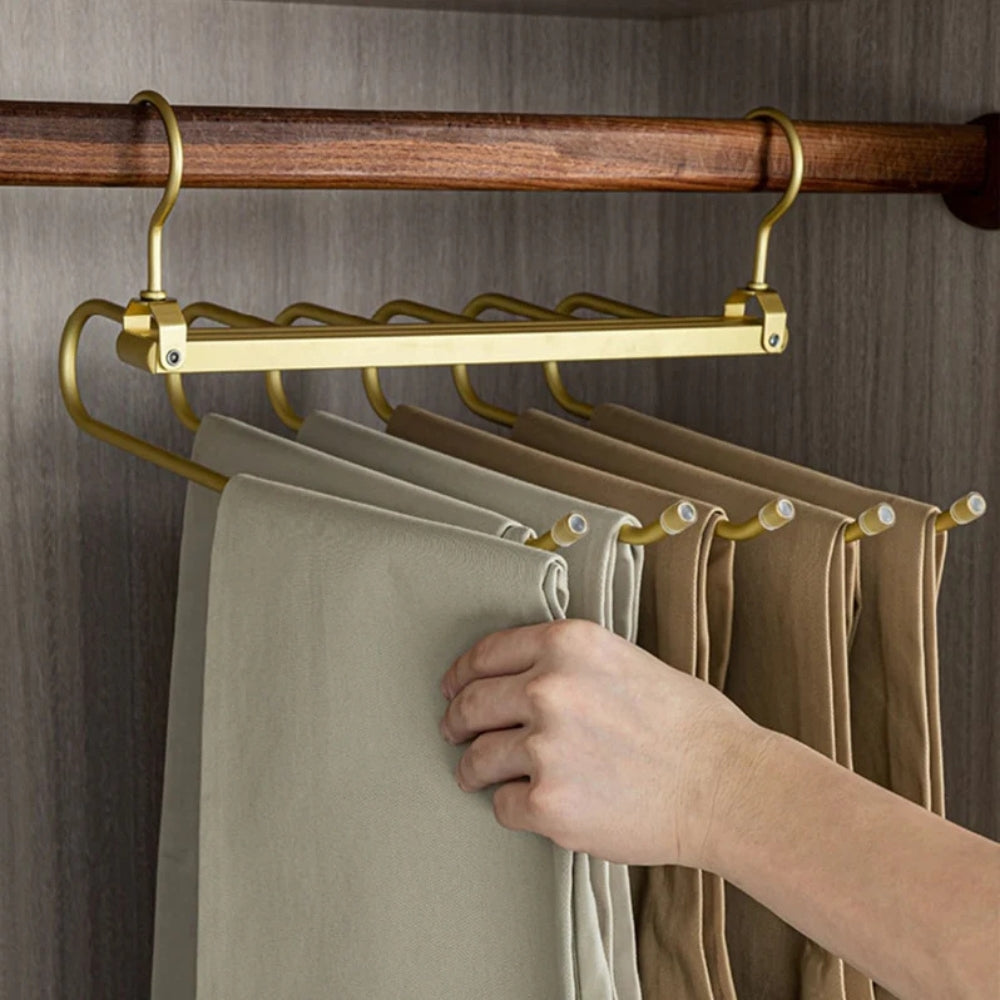 Wardrobe Star: multifunctional hanger – space-saving, foldable & non-slip for pants, scarves & belts