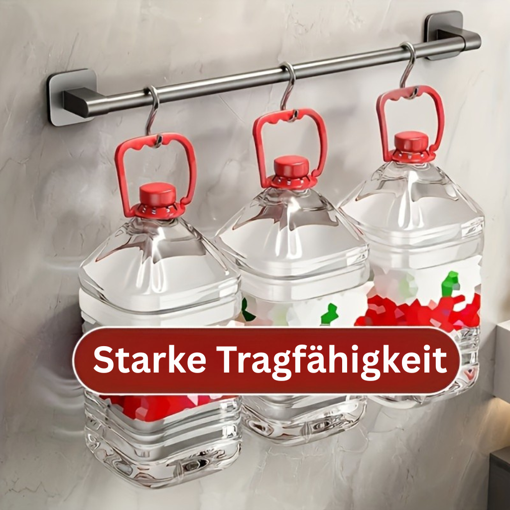 HeavyGrip: Wall Shelves for Bathroom – Durable Carbon Steel Shelf, Floating & Highly Load-Bearing Without Drilling for Bathroom Organization