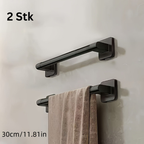 HeavyGrip: Wall Shelves for Bathroom – Durable Carbon Steel Shelf, Floating & Highly Load-Bearing Without Drilling for Bathroom Organization