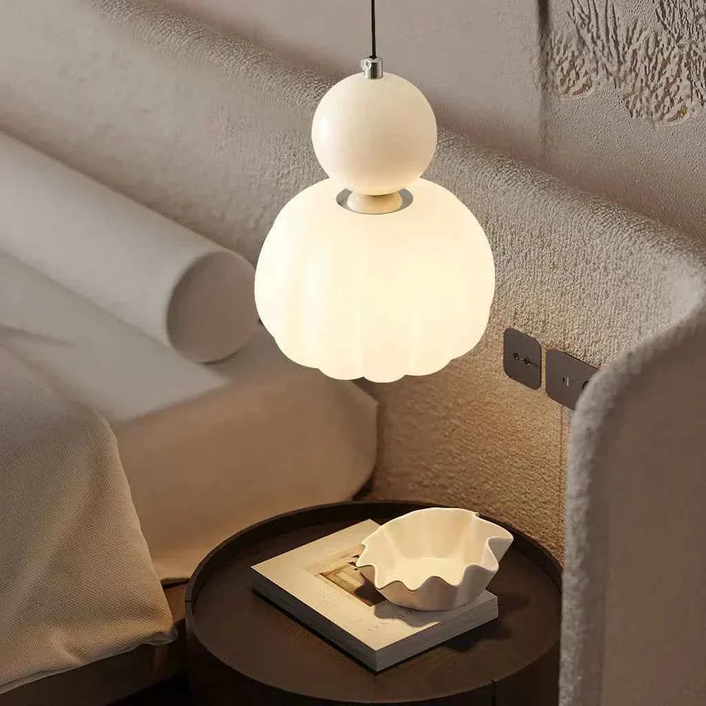 Bela Pumpkin Pendant Light | Modern LED, Adjustable Height
