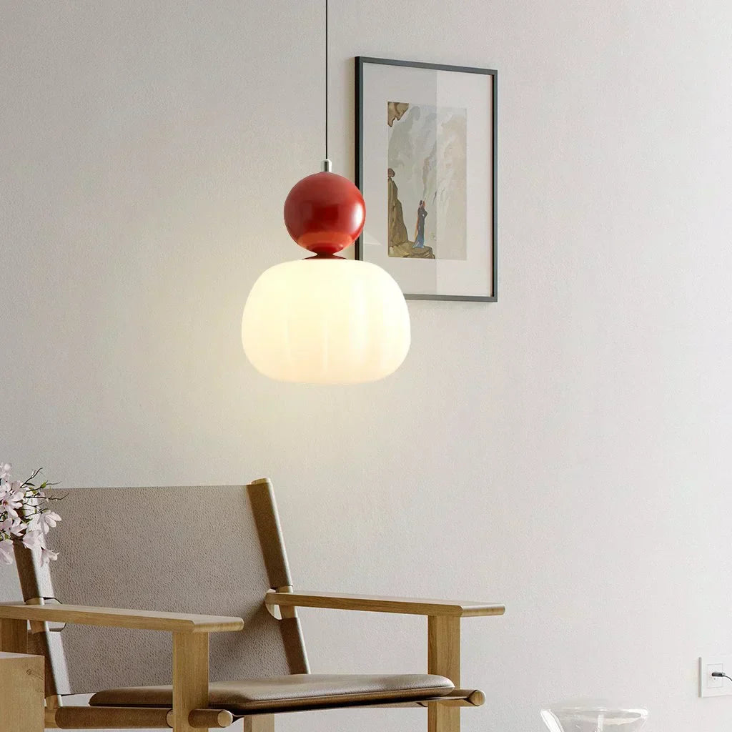 Bela Pumpkin Pendant Light | Modern LED, Adjustable Height