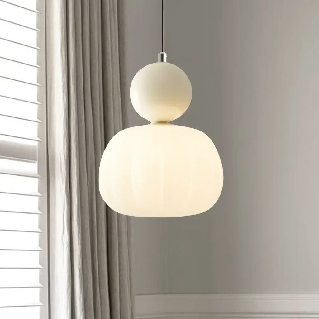 Bela Pumpkin Pendant Light | Modern LED, Adjustable Height