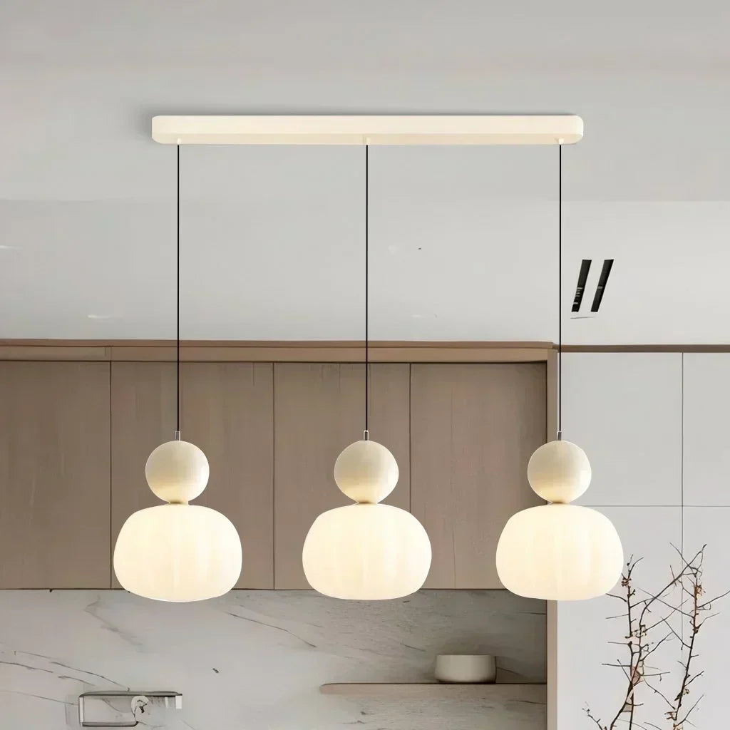 Bela Pumpkin Pendant Light | Modern LED, Adjustable Height