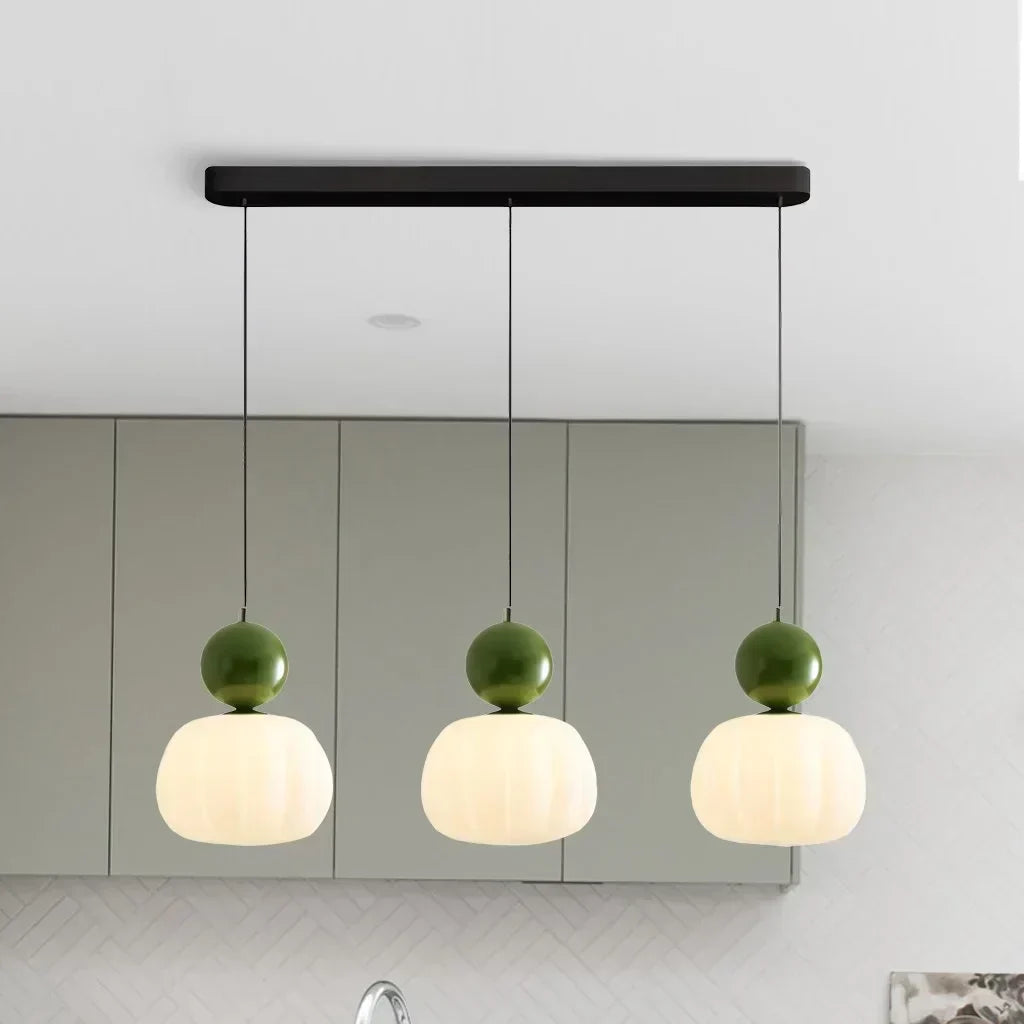 Bela Pumpkin Pendant Light | Modern LED, Adjustable Height