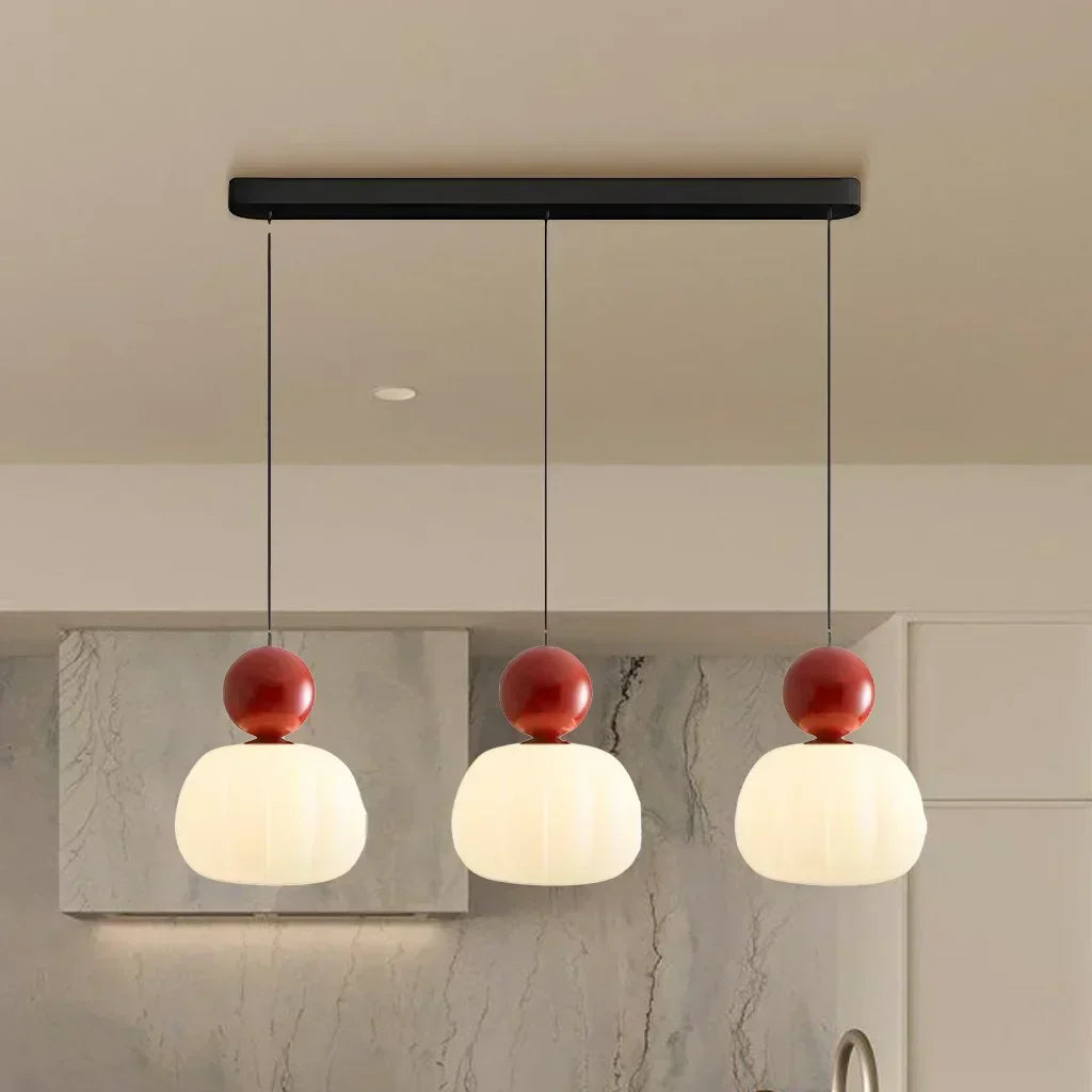 Bela Pumpkin Pendant Light | Modern LED, Adjustable Height