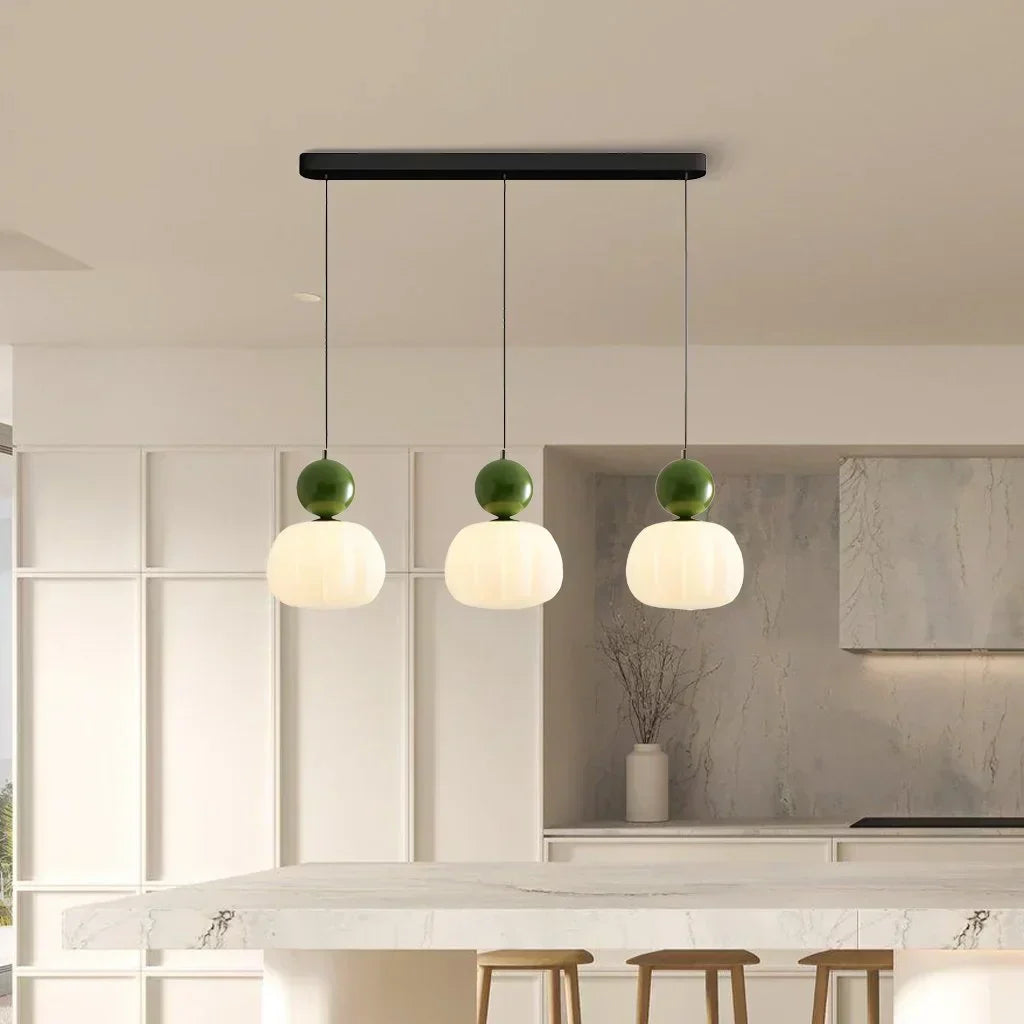 Bela Pumpkin Pendant Light | Modern LED, Adjustable Height