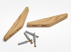 Bela Wandhaken Set van 2 | Handgemaakt Hout, Duurzaam