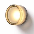 Modern Glass Round Wall Sconce LED 1-Light
