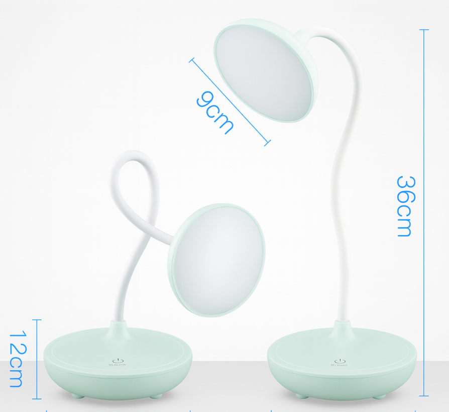 Modern Round LED Rechargeable Desk Lamp 1-Light