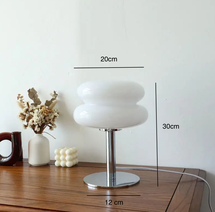 Bauhaus Glass Sculptural LED Table Lamp 1-Light