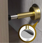 ArcusPlint: Premium Door Stopper Brass Minimalistic with Rubber Cap – Decorative for Home & Business