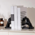 Decorative Resin Bookends Heart Forming Hand Sculpture Set