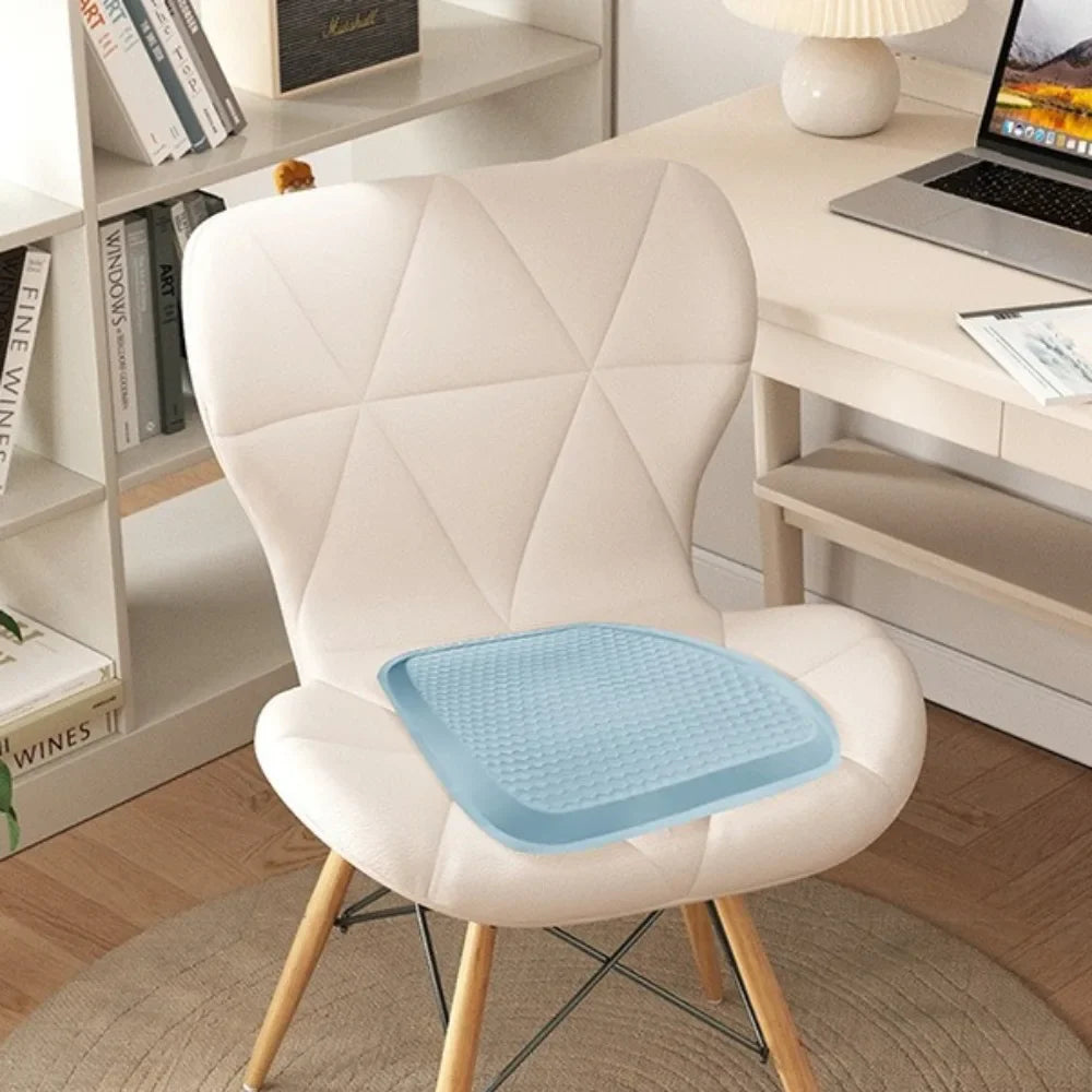 Cooling Gel Car Seat Cushion, Honeycomb Design, Shock Absorbing, Breathable