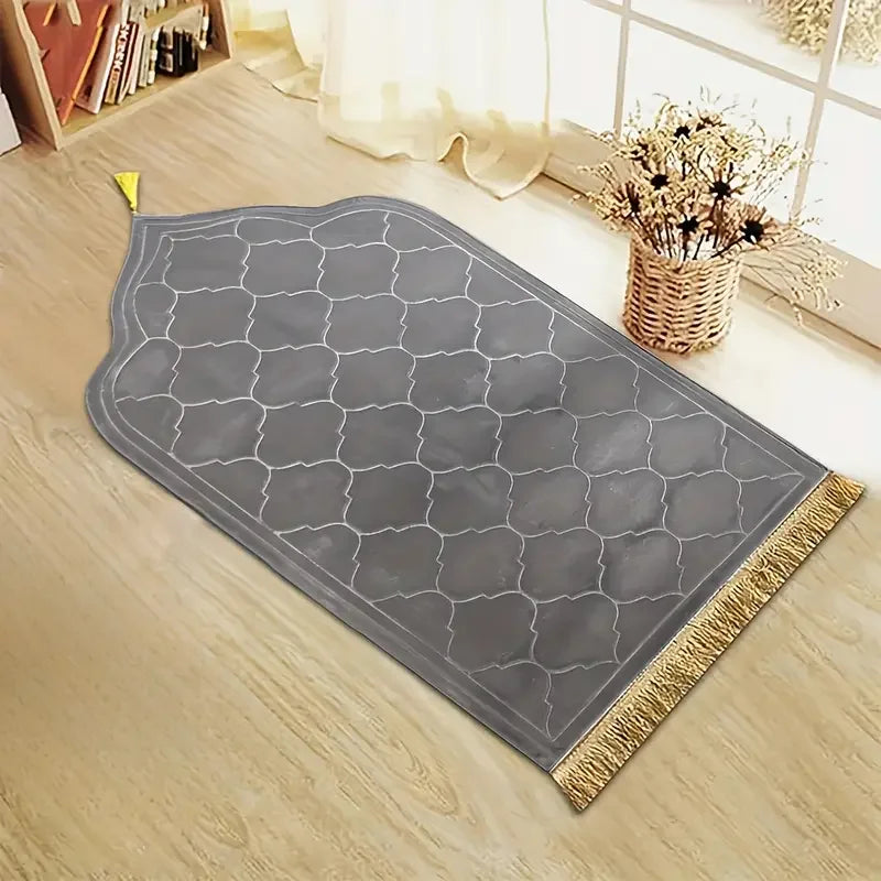 Zareen - Thick Prayer Mat Non-Slip Soft Flannel Mat