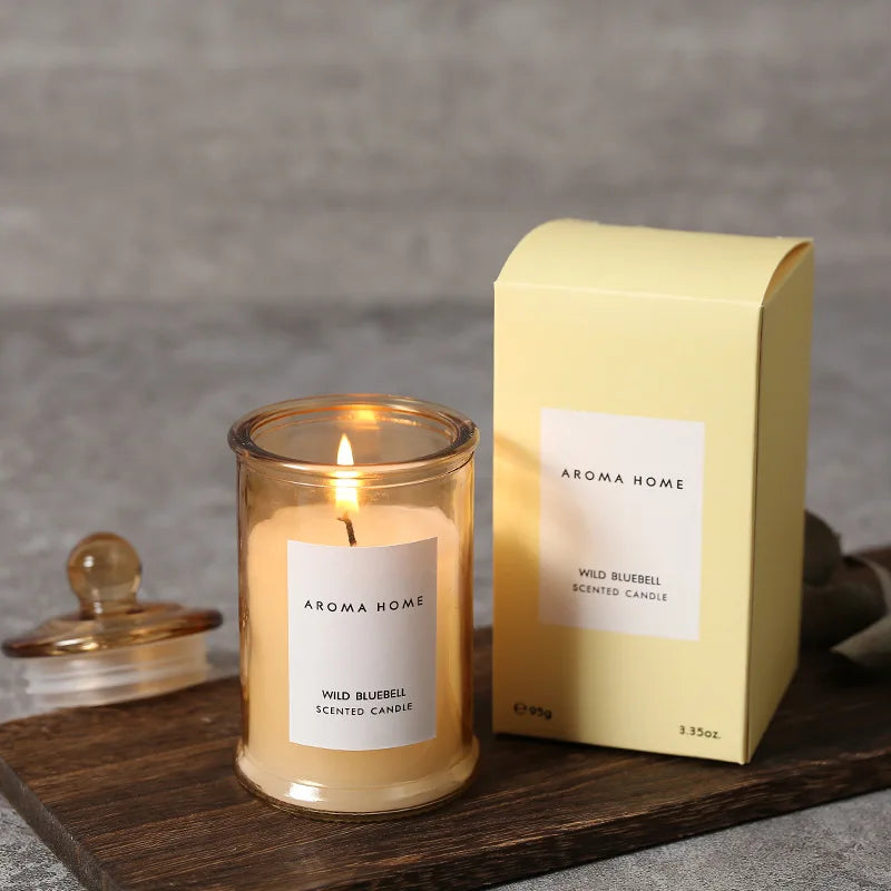 Domivira - Old-fashioned Scented Candle Glass Soy Wax Aromatherapy