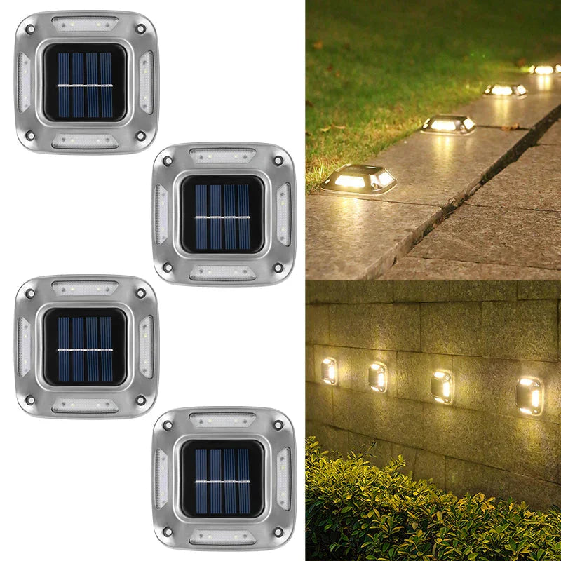 Cygnora – Solar LED Ground Spotlights Set of 4