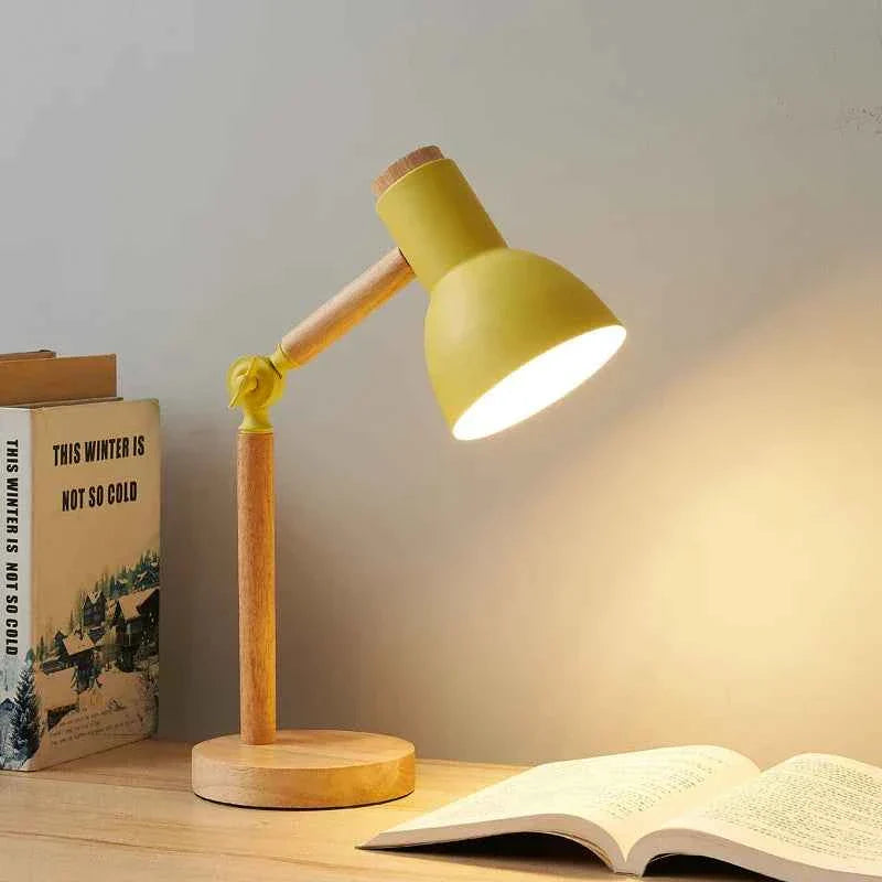 Bela Desk Lamp | Adjustable Wooden Design, Eye-Friendly Light