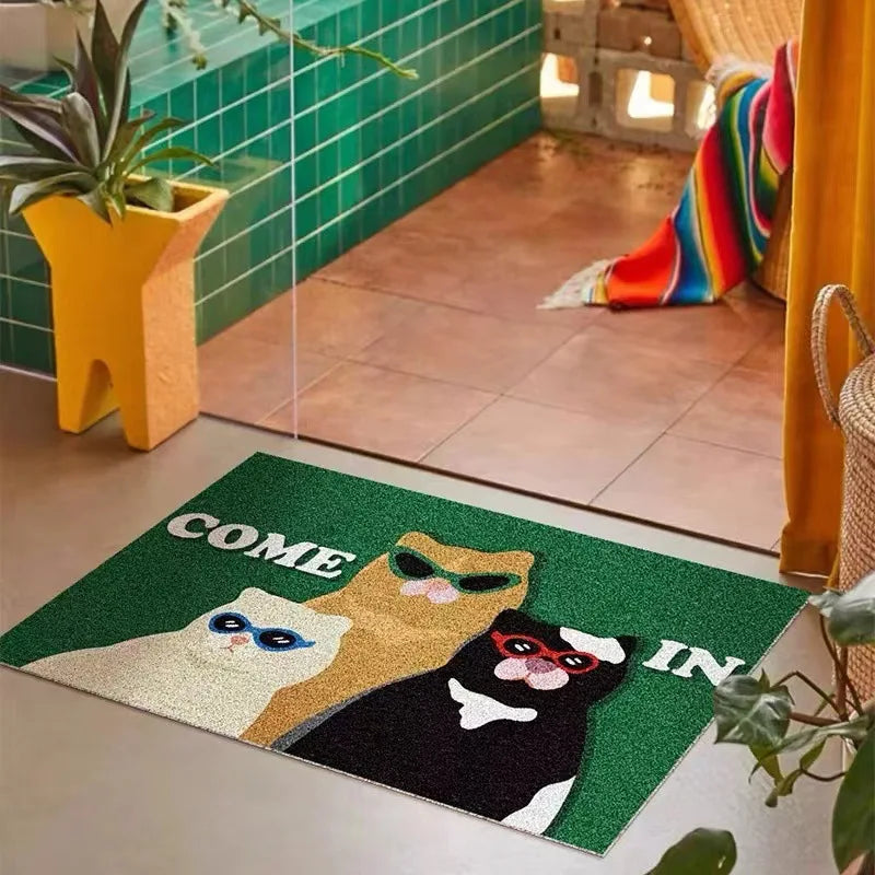 Caseom - Funny Cats Non-Slip PVC Doormat